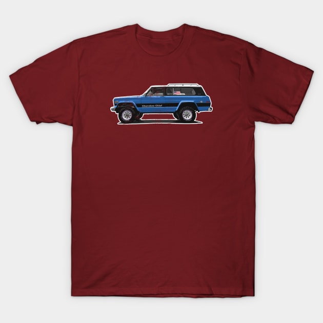 FSJ Beach Truck - Blue, Weathered, Darks T-Shirt by NeuLivery